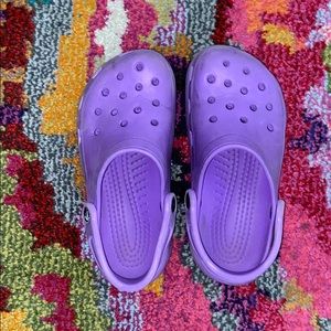 Purple crocs